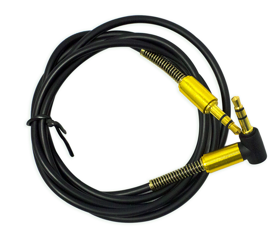 Kanobe Triss Audio Cord - Black - Connect Your Smartphone, Mp3 Player, Tablet, Laptop Or Other Audio Device To Your Car Stereo, Portable Speakers, Or Home Theater System With This 3.5mm Male-to-male Stereo Audio Cable That Transmits Audio In Stereo Format. Plus, With Gold Connectors And Pvc Sheathing; This Audio Cable By Kanobe Tris
