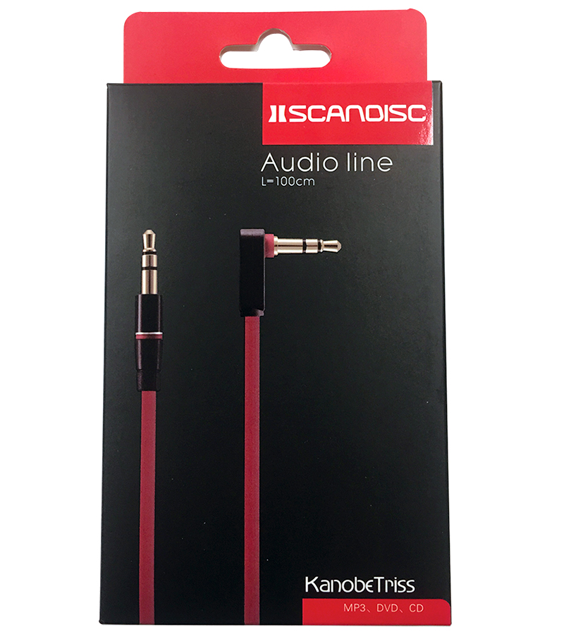Kanobe Triss Audio Cord - Red - Connect Your Smartphone, Mp3 Player, Tablet, Laptop Or Other Audio Device To Your Car Stereo, Portable Speakers, Or Home Theater System With This 3.5mm Male-to-male Stereo Audio Cable That Transmits Audio In Stereo Format. Plus, With Gold Connectors And Pvc Sheathing, This Audio Cable By Kanobe Tris