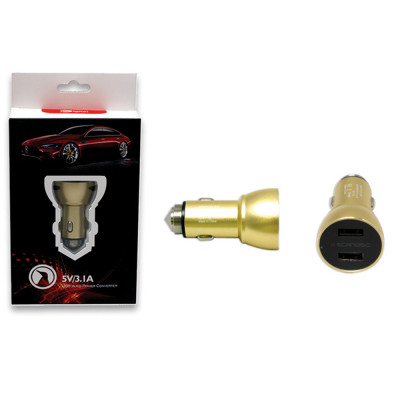 Dual USB Car Charger - Gold - Rp Digitel’s Dual Usb Charger Is A Fast Charging, Extra Reinforced Accessory That Will Last!